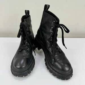 Schutz Black Combat Boots